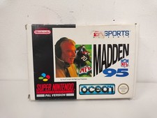 SUPER NINTENDO SNES MADDEN 95 GAME COMPLETE WITH INSTRUCTIONS BOXED