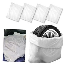 Extra-Large Tire Covers,Tear-Resistant LDPE Plastic Tire Bags for Storage 4PCS