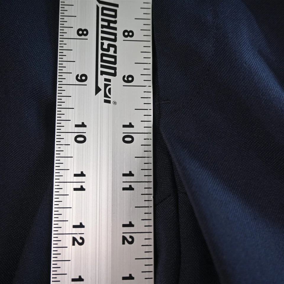 Vtg Jack Nichlaus Tournament 36x30 Navy Blue Bootcut 80s Slacks Mens Golf Pants - Image 3 of 4