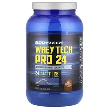 2 X BodyTech, Whey Tech Pro 24, Rich Chocolate, 2 lbs (907 g)