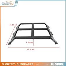 For 2005-2021 Toyota Tacoma Pickup Truck Steel High Bed Ladder Rack Roof Rear Bk For 2005-2021 Toyota Tacoma Pickup Truck Steel High Bed Ladder Rack Roof Rear Bk