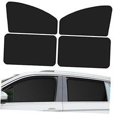 Car Window Sun Shades, Universal Interior Accessories - Double-Sided Black