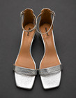 Abound Women's 13 Silver Leather Ankle Strap Square Toe Buckle Block Heels — photo 1