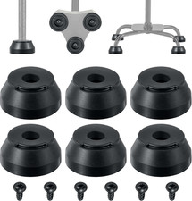 6 Pack Walking Cane Tips Replacement Feet Anti-Slip Rubber Compatible with Hurry