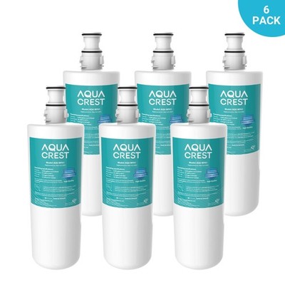 AQUA CREST Replacement for Filtrete  3US-AF01 Under Sink Water Filter, 6 Pack