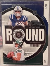 2024 Contenders #19 Anthony Gould Jordan Travis Round Numbers Rookie COLTS JETS