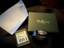Mulberry Leather Bayswater Croc Effect Postman Lock Bracelet 