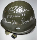 Pittsburgh Steelers Rocky Bleier Autographed Vietnam Era Type 1 Army Helmet PSA
