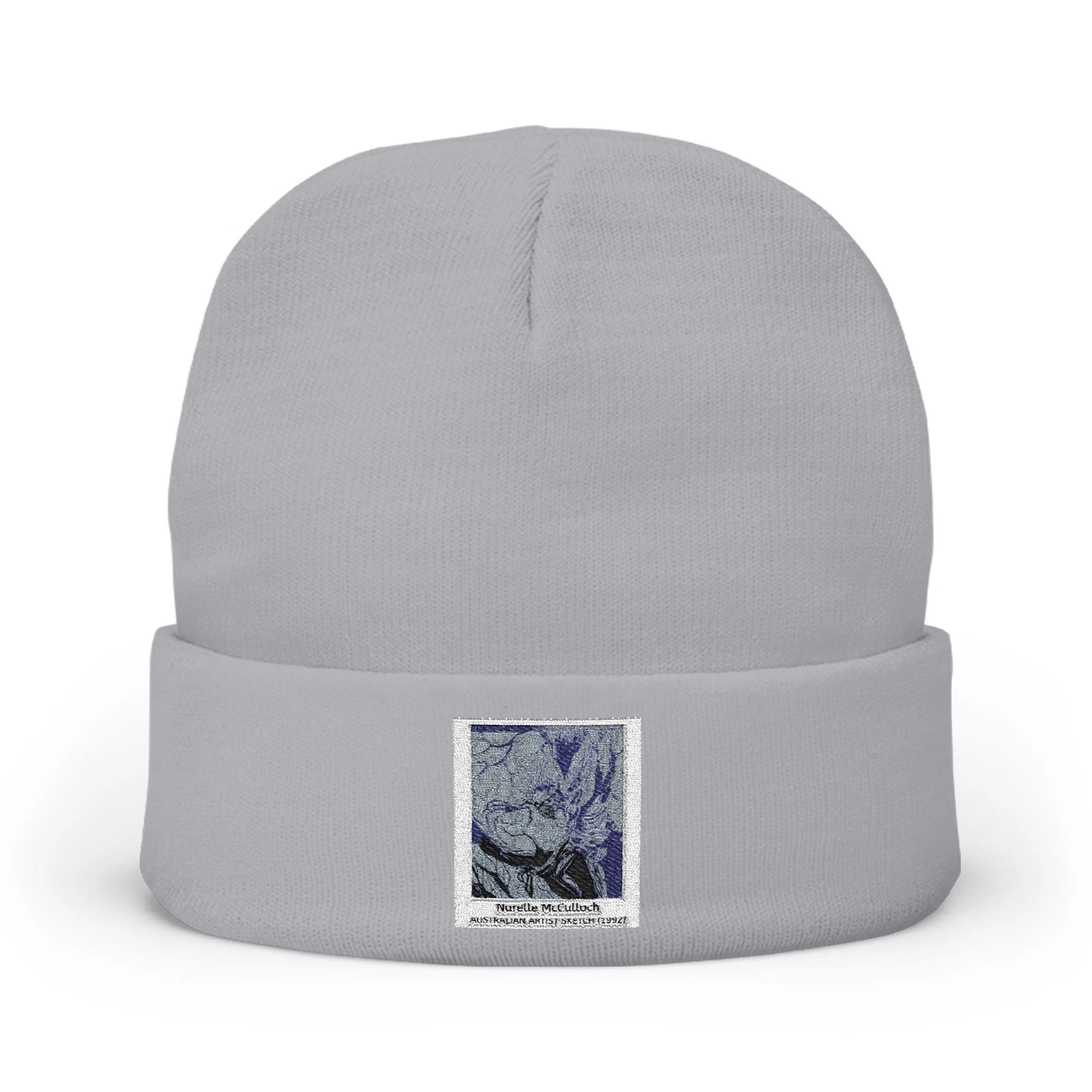 Artist Sketch Unique, Knit Beanie (Embroidery)