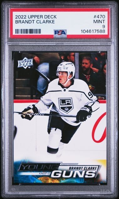 2022-23 Upper Deck Series 2 - Brandt Clarke #470 Young Guns PSA 9