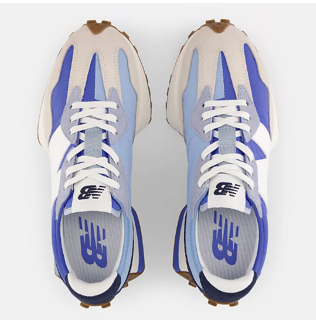 Tênis Feminino New Balance 327 Branco E Azul New Balance 327 RARE