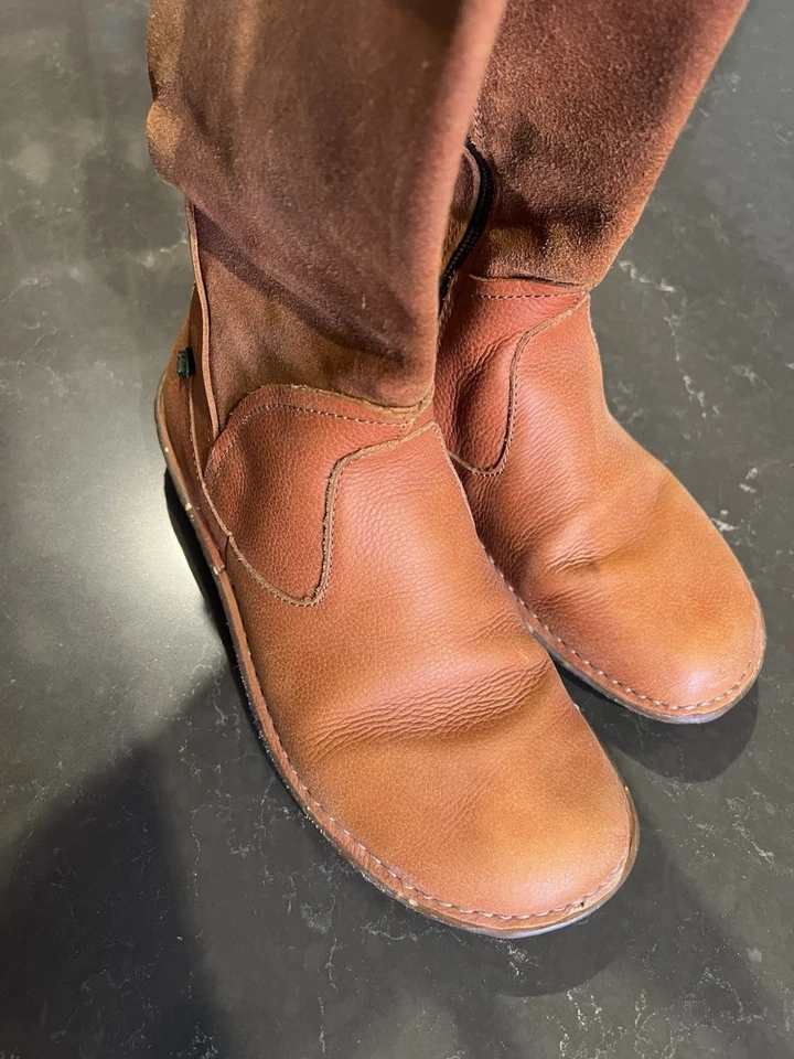 El naturalista 39 Orange Leather/Suede women’s Boots N007 - image 3 of 4