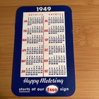 1949 ESSO PROMO ADVERTISING POCKET CALENDAR BAUERLEIN’S ESSO EAST PATTERSON, NJ — photo 1