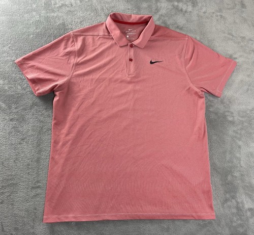 Nike Poloshirt Erwachsene Large hellrot Golf Performance Dri-Fit Herren Standard Fit - Bild 2 von 13