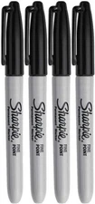 4 PACK Sharpie Permanent Fine Point Marker Black BULK FRESH STOCK BRAND NEW