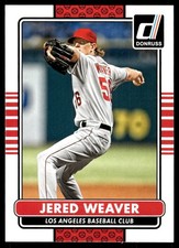 Jered Weaver 2015 Donruss #103 Angels MLB READ FREE SHIPPING AutographDen