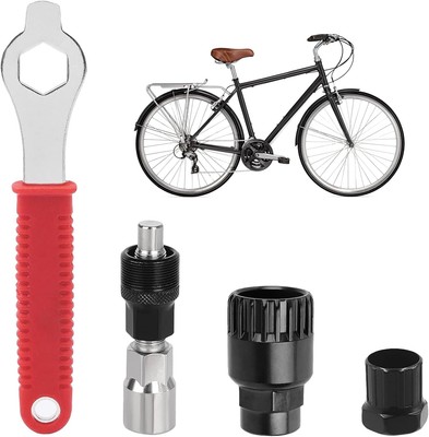 4Pcs Crank Removal Tool, Bike Crank Extractor and Bottom Bracket
