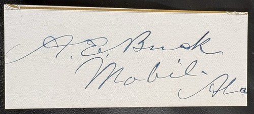 USCT Civil War US House Of Reps Colonel Alfred E Buck Autograph Japan Ambassador