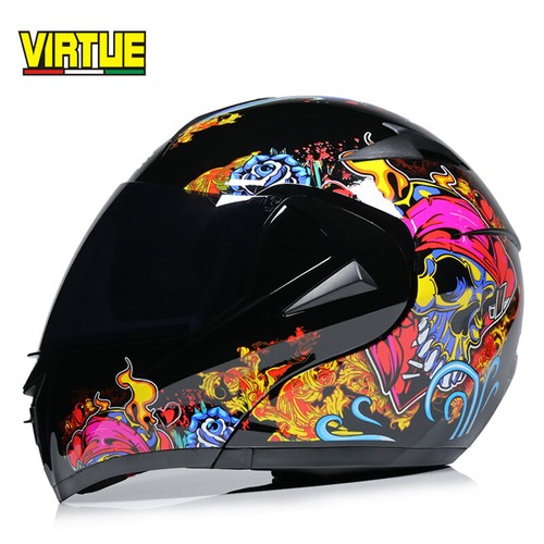 Bluetooth Flip Up Motorcycle Helmet Full Face Dual Lens Moto Helmet Anti-Fog DOT - Picture 48 of 64