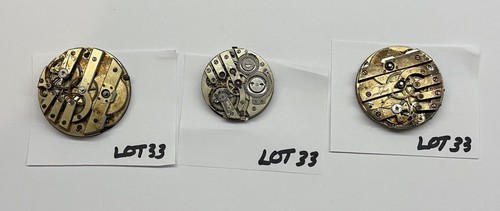 antique pocket watch movement lot - Picture 5 of 8