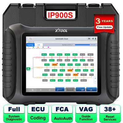 XTOOL IP900S Topology Map Auto OBD2 Diagnostic Tool Bi-directional Scanner FCA 