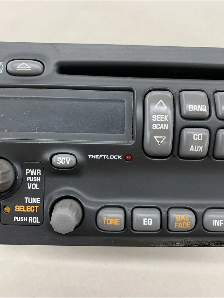 Pontiac Bonneville 2003 unidad principal de radio unidad estéreo OEM reproductor de CD 25734853 #0596 Foto 3 de 4