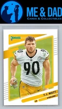 2021 Donruss #22b T.J. Watt  No Helmet