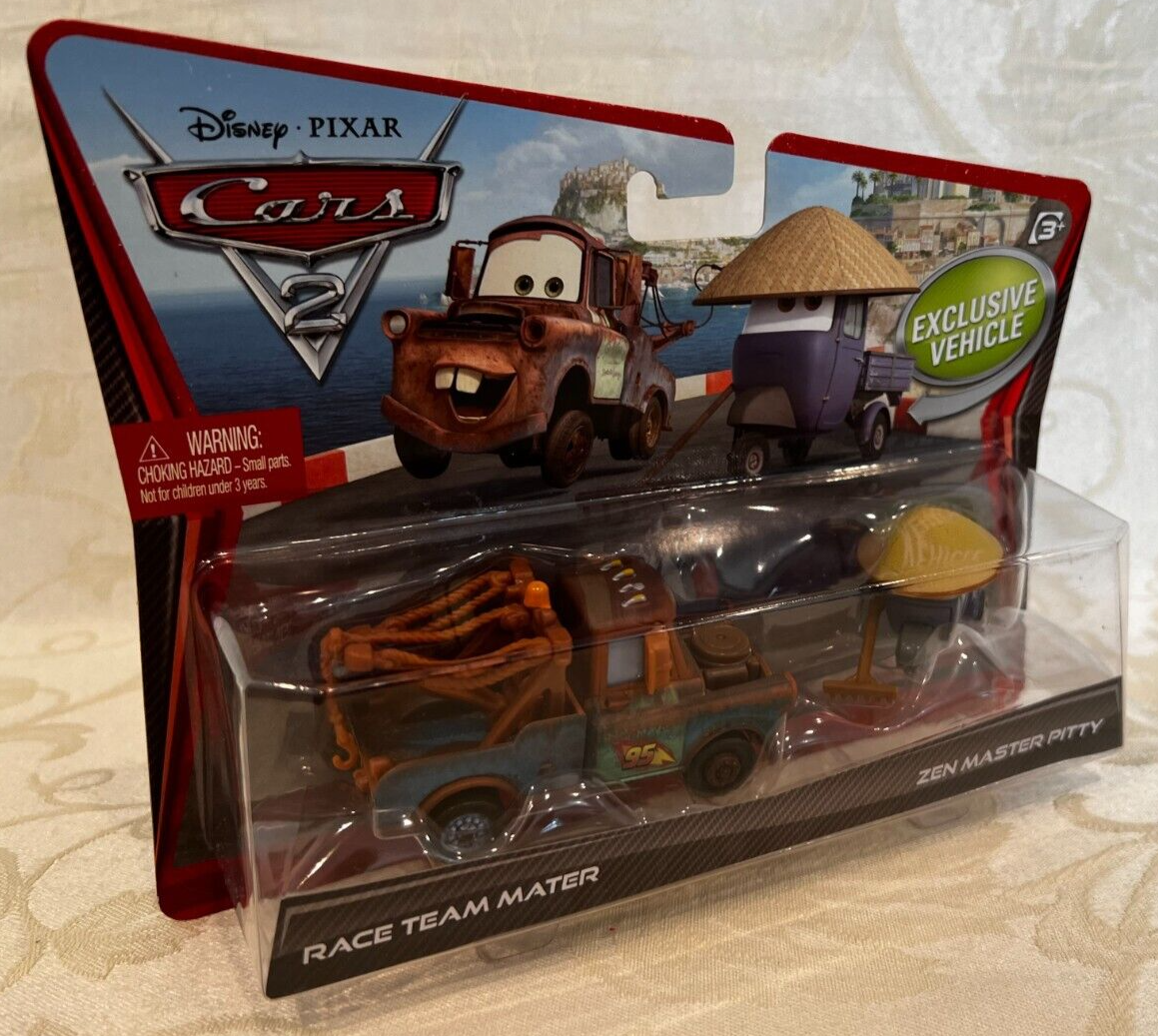 ミニカー Team Mater & Zen Master Pitty Disney Pixar Cars 2 Race Team Mater and Zen Master PItty