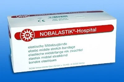 NOBALASTIK in Folie Mittelzugbinde, 10 Stück 8 cm x 4 m ,Erste Hilfe Set