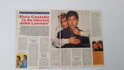 PAUL AND LINDA McCARTNEY 2 page Belgian  ARTICLE / clipping