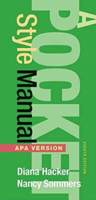 A Pocket Style Manual, APA Version - Spiral-bound By Hacker, Diana - GOOD