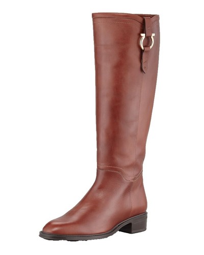 Ferragamo Fulvio Sz 8 M Cocoa Brown Leather Zipper Boots Sherpa Chelsea boot - Women | Ferragamo main image 4