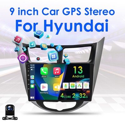 CAM+32GB Android13 CarPlay Car Stereo Radio GPS For Hyundai Accent Solaris Verna