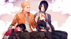 Boruto Uzumaki Naruto Sasuke Uchiha Silk Poster Wallpaper 24 X 13 Inches Ebay