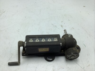 Working vintage Veeder Root Mechanical 5-Digit Display Counter