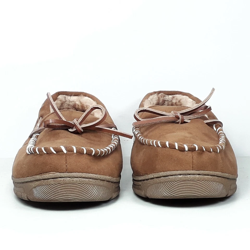 Zapatilla Saks Fifth Avenue Hombre Marrón Estilo Barco Terciopelo Piel Sintética Forrada L (10-11) Foto 4 de 4