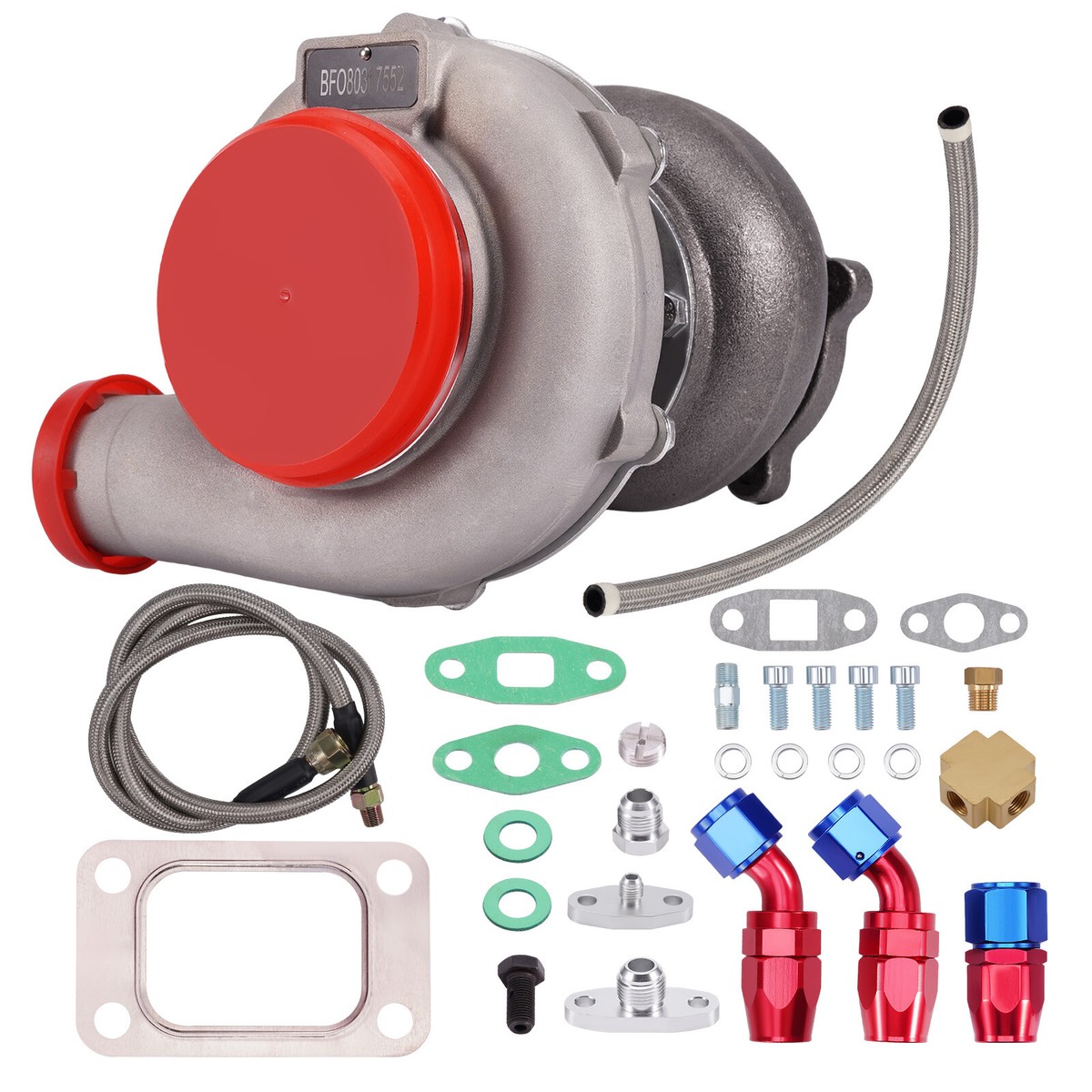GT3076R GT3037 T3 Flange 500HP Universal Turbo Charger + Oil In