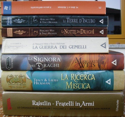 Lotto Dragonlance 6 libri fantasy draghi gemelli Margaret Weis Tracy Hickman D&D - Foto 2 di 4
