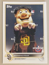 2022 Opening Day Mascots #M-18 Swinging Friar San Diego Padres FREE PWE SHIPPING
