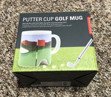 Kikkerland - Putter Cup Golf Coffee Mug With Putter Pen And Ball - New