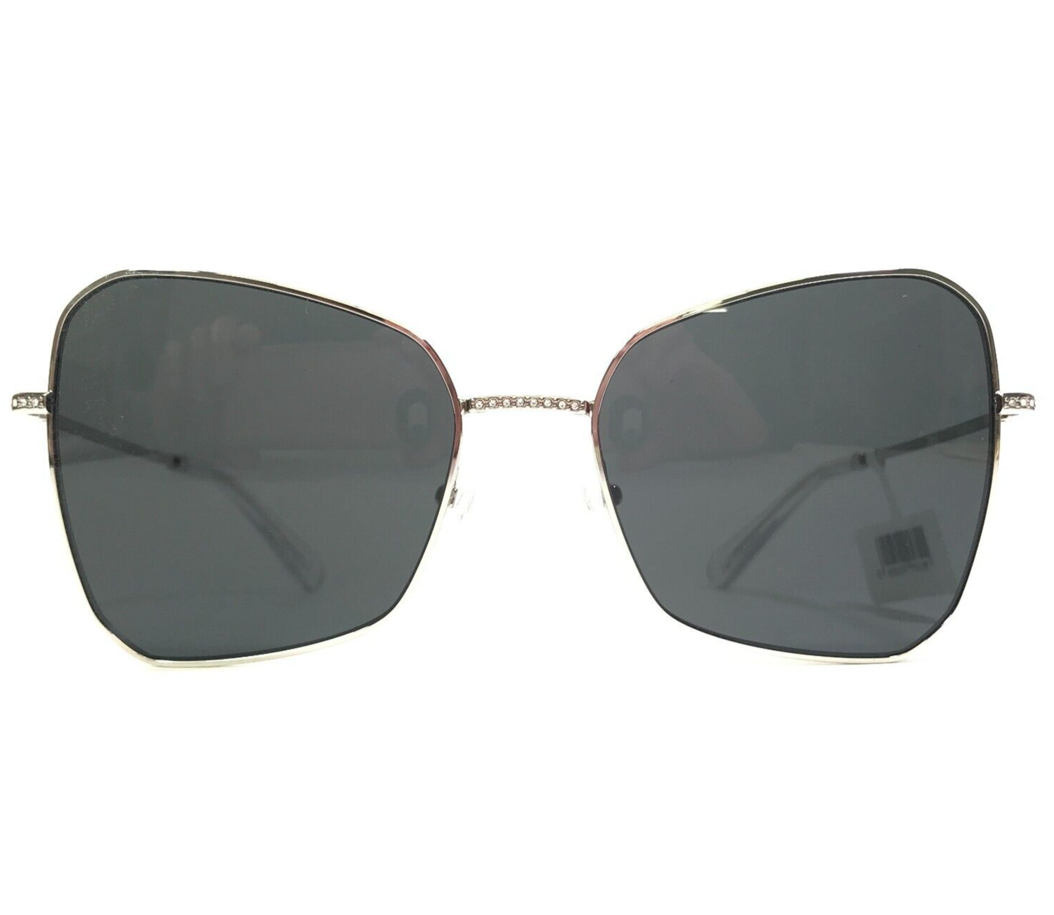 Swarovski Sunglasses SK7008 400187 Shiny Silver Clear Sparkly Crystals 57-19-140