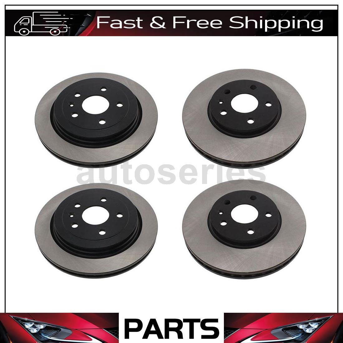 Cadillac CTS Front & Rear Brake Rotors for 2.0L 3.0L 3.6L 6.2L Engines