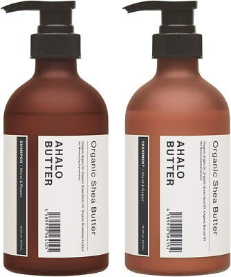 Ahalo Butter Shampoo Treatment Set Moist & Repair 450ml Hair Care Made in Japan