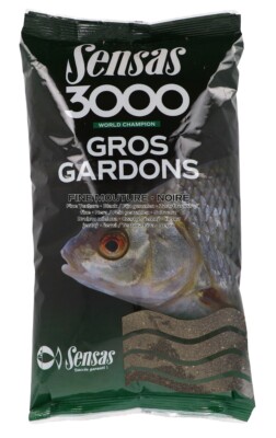 SENSAS 3000 GROS GARDONS FEIN GEMAHLEN SCHW. 1Kg