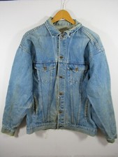 Vintage 70s Sears Roebucks Western Wear Distressed Denim Jacket Men Trucker Jean
