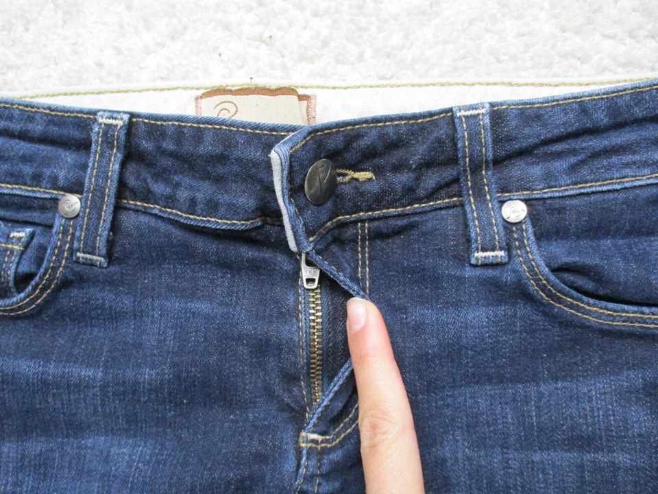 Paige шорты женщин 27 синий джинсовой ткани отрезать Hot шорты Fray хлопок эластичной - Изображение 2 из 4