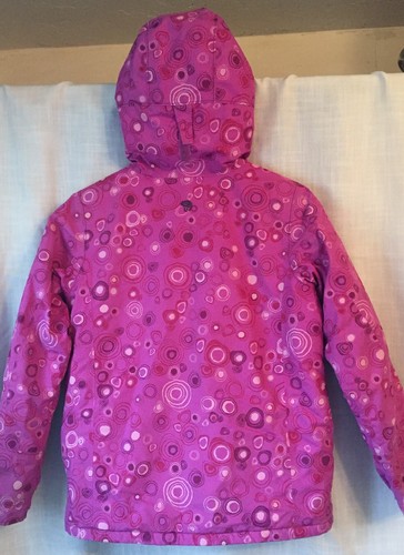 Mountain HardWear Ski Snowboard Jacket Youth Girls Large Dry.Q Purple Hooded - Picture 2 of 12