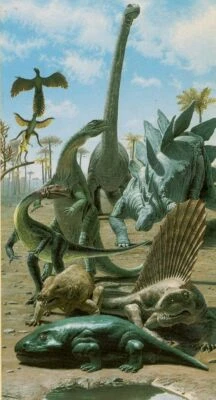 PLAQUE METAL dinosaure décoration mural 30 X 20 CM - Photo 1/4