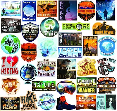 Adventure Stickers – Nature Stickers – Hiking Stickers – Camping ...
