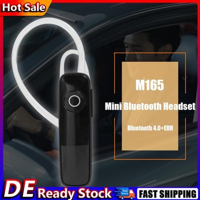 2Pcs M165 Wireless Bluetooth-compatible Earphone Handsfree Call Business Headset